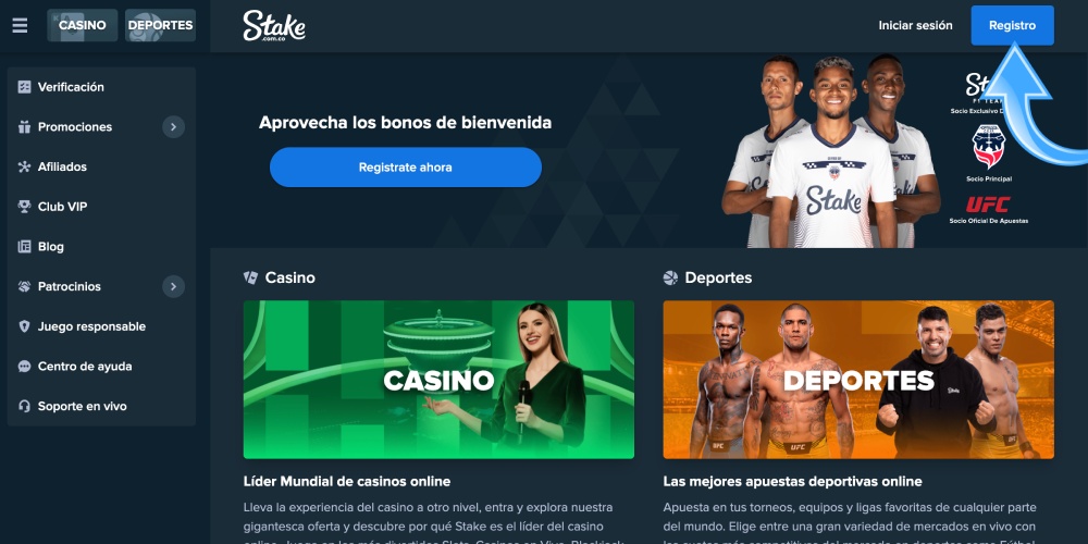 haga clic en el bot&oacute;n de inscripci&oacute;n