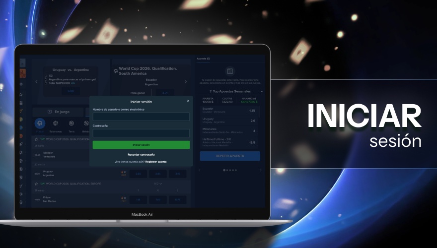 login a la cuenta del casino